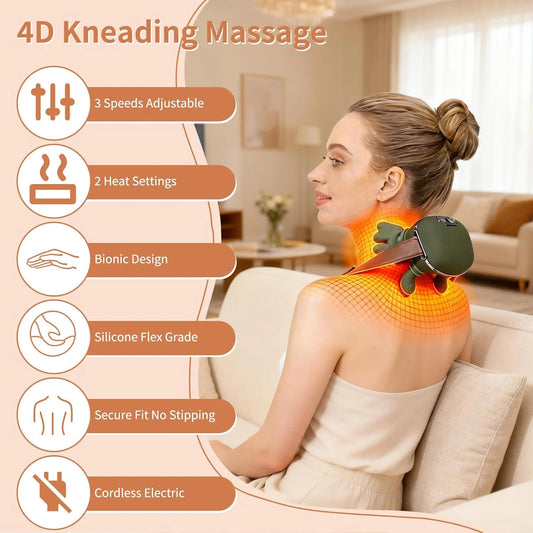 UltraRelax Pro Shiatsu Neck Massager Portable