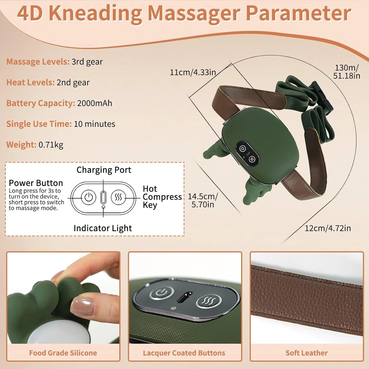 UltraRelax Pro Shiatsu Neck Massager Portable