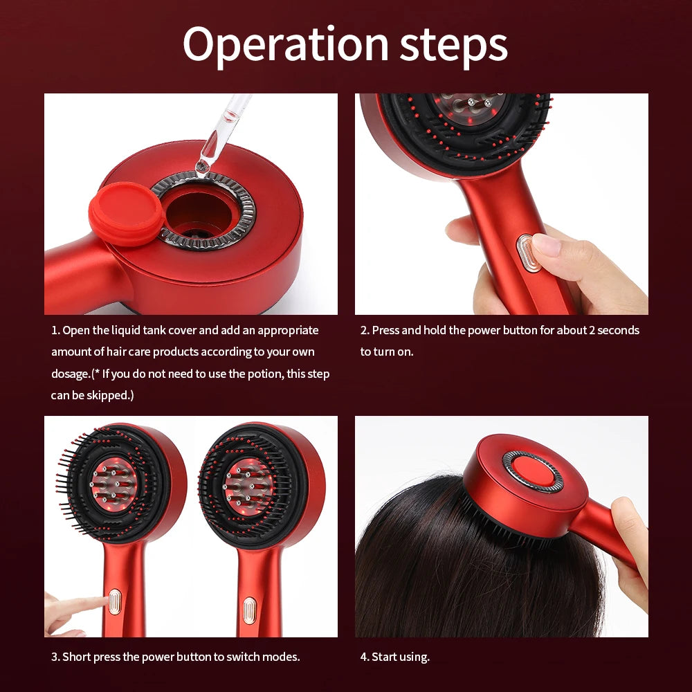 VibrantScalp Red Light Massage Comb