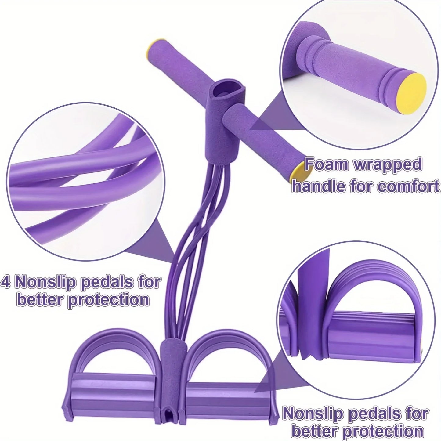 PowerGrip Four-Tube Home Resistance Trainer