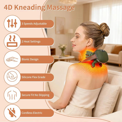 UltraRelax Pro Shiatsu Neck Massager Portable
