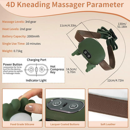 UltraRelax Pro Shiatsu Neck Massager Portable