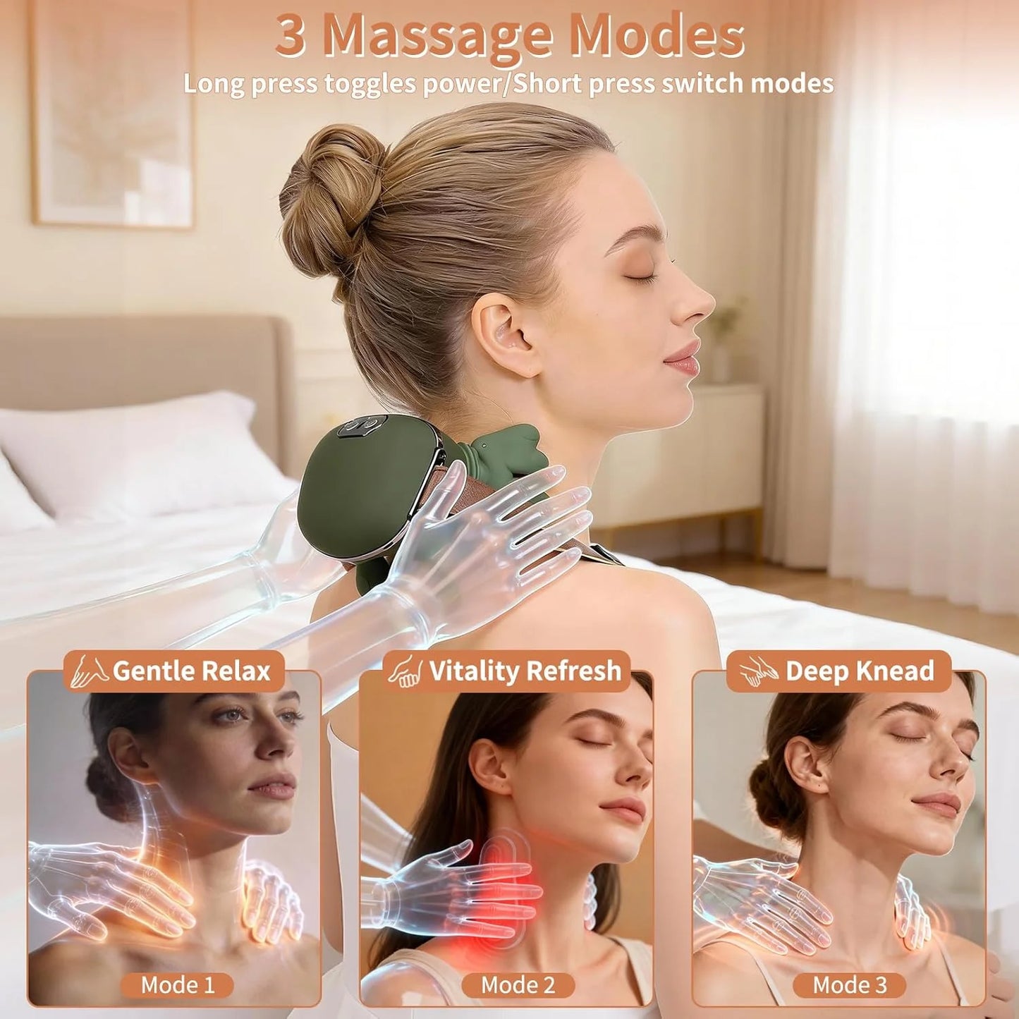 UltraRelax Pro Shiatsu Neck Massager Portable