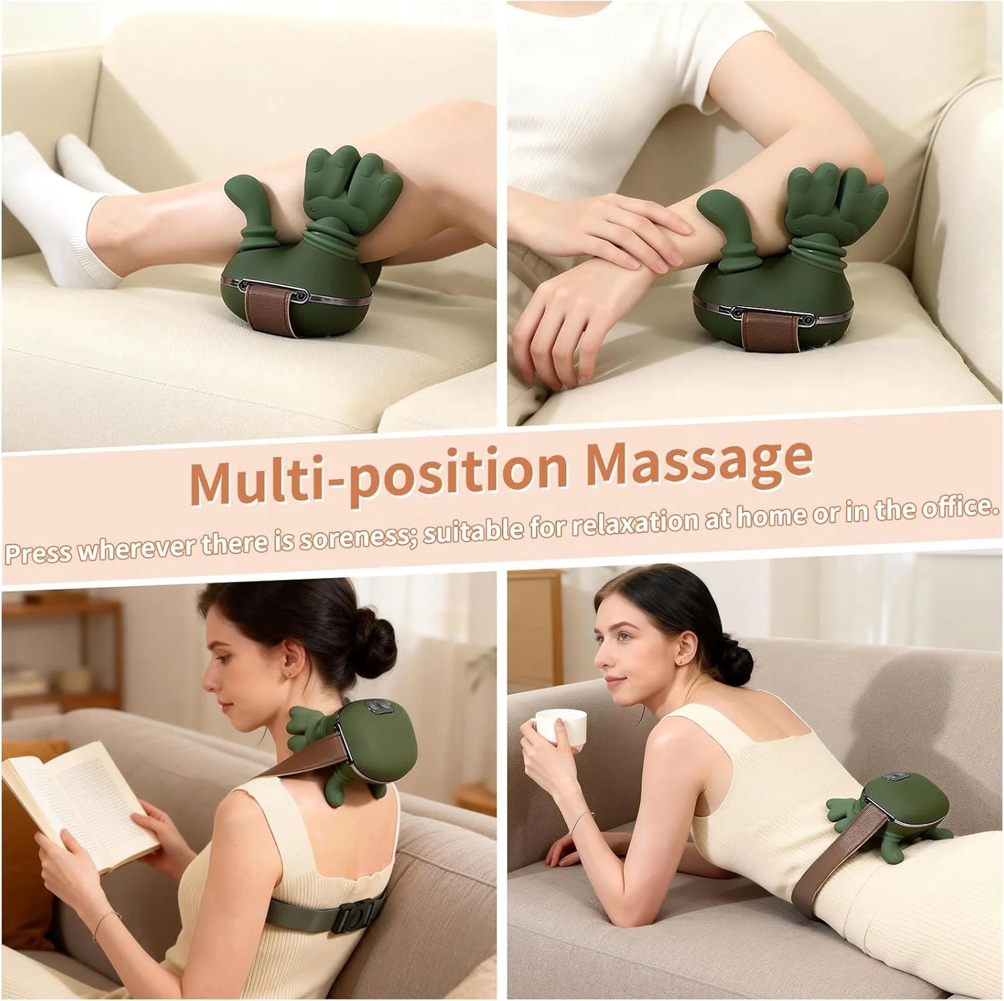 UltraRelax Pro Shiatsu Neck Massager Portable