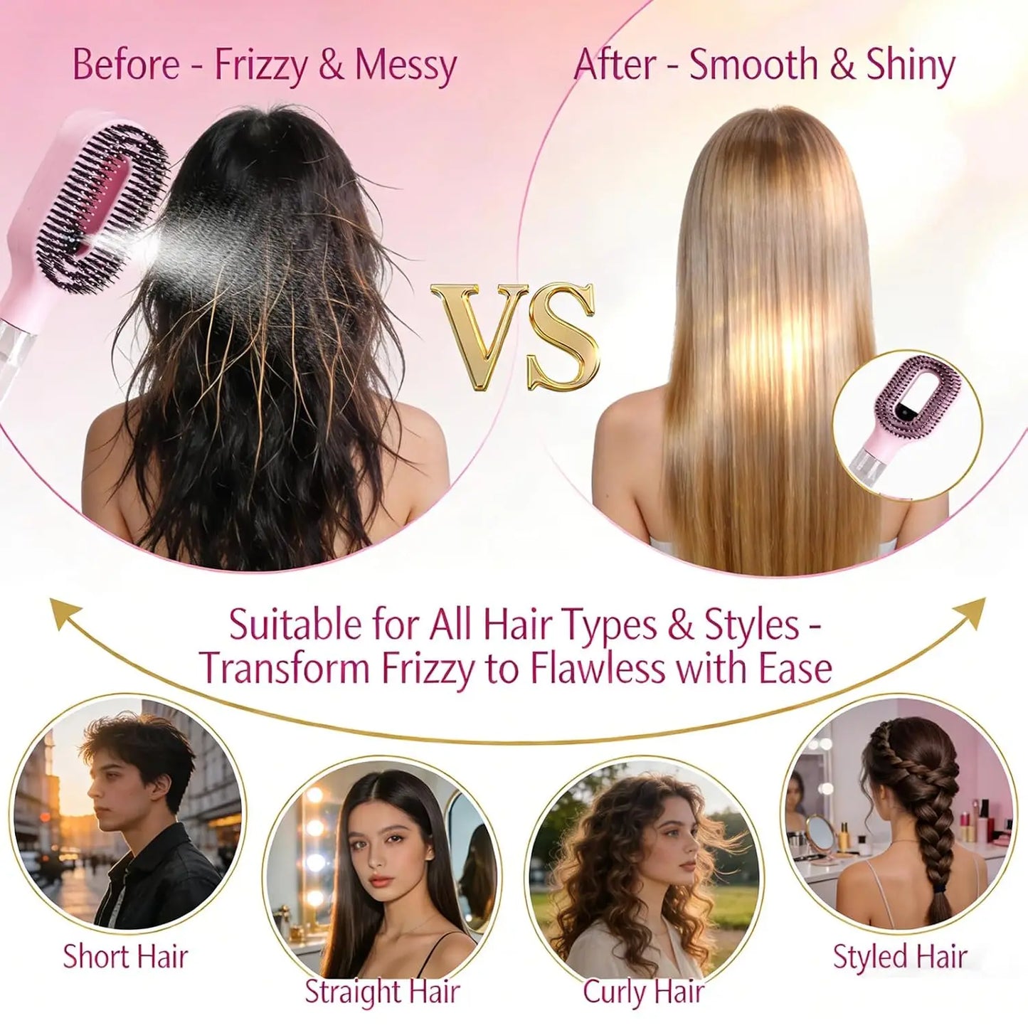 QuickMist Detangle Brush